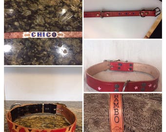 Customizable Collars and Leashes 20.00+