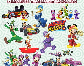 Disney Junior Clipart, Mickey and Roadster Racers PNG, Mickey and Minnie Mouse PNG, Disney Files, Instant Download 38