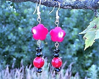 Red and Black Flower Power