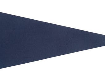12 Navy Blue Felt Blank Pennant Flag