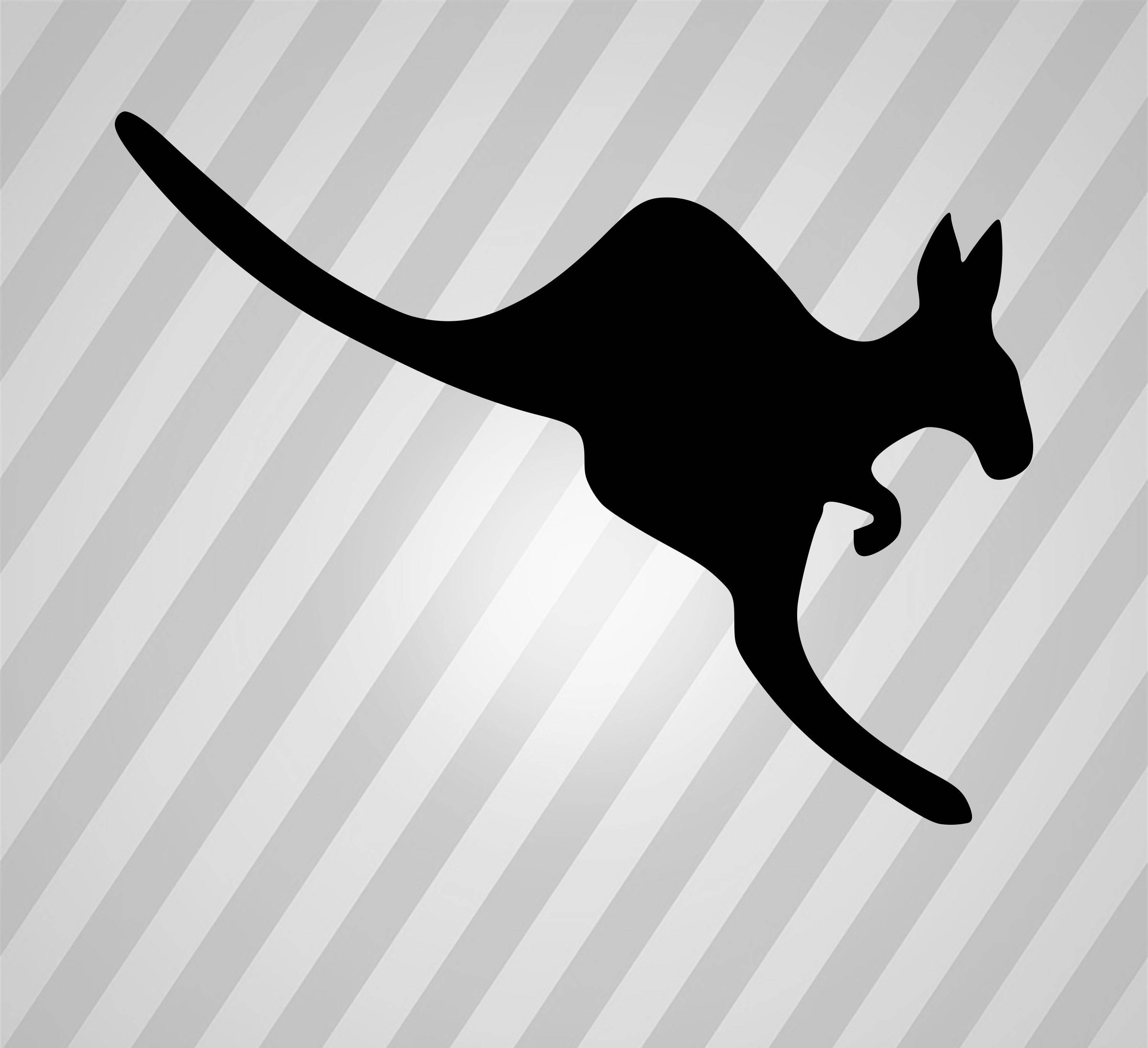 Download Kangaroo Silhouette Animal Svg Dxf Eps Silhouette Rld