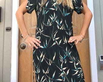 Long bird of paradise dress