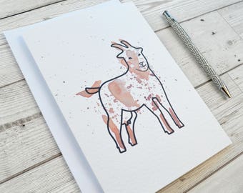Goat card | Etsy
