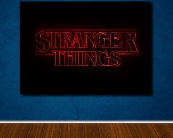 Stranger Things poster canvas wall art, wall decor, home decor, print A1 A2 A3 A4 sizes, big framed poster, gift for him, birthday gift