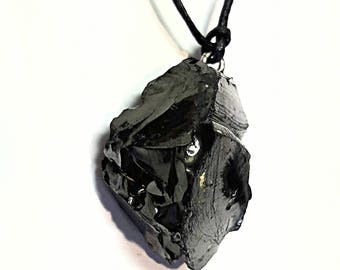 elite shungite pendant shungite jewelry women men pendant karelian shungite pendant shungite necklace black stone pendant protection amulet