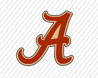 alabama crimson tide svg, crimson tide cuttable digital file, cricut file, silhouette files, svg cutting files, university alabama logo svg