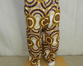 Baby trousers in fabric African patchwork from 0 to 2 years