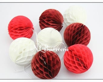 Paper honeycomb - 3 models available ball Garland
