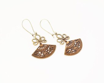 Boucles d'oreilles - Boucles d'oreilles ethniques - Boucles d’oreilles Ethnique-chic - Boucles d'oreilles Bronze // Collection Asiachic