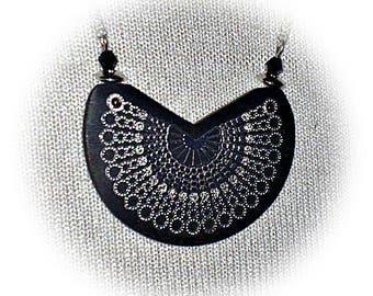 Gabon ebony wood necklace