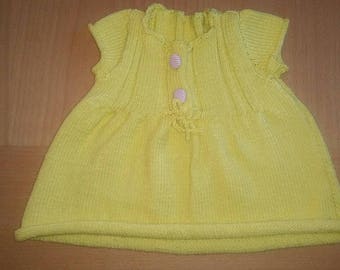 the yellow cotton summer dress