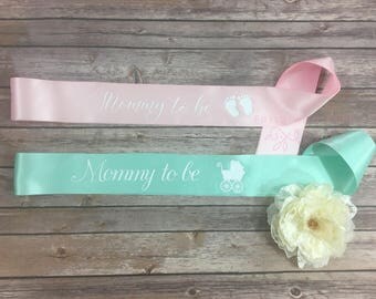 Mommy To Be Personalized Customized Sash