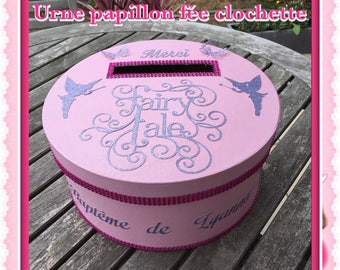 Urn baptism Tinkerbell envelope box