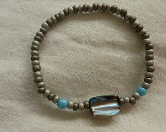 Bronze turquoise bracelet