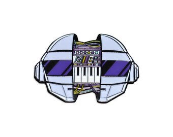 Daft Punk Helmet Synth Synthwave Enamel Pin