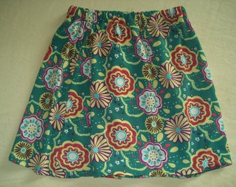 skirt vintage multicolor flowers