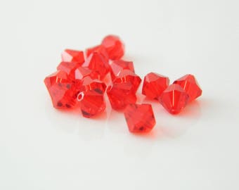 20 x Pearl spinning swarovski crystal light siam (l526) 5mm