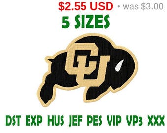Sale 15% Colorado Buffaloes logo embroidery design / embroidery designs / INSTANT download machine embroidery pattern