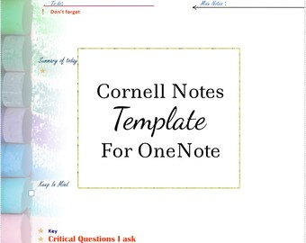 cornell notes template evernote vs onenote cornell notes template evernote vs onenote
