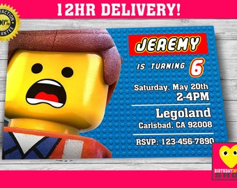 Lego Birthday Invitation