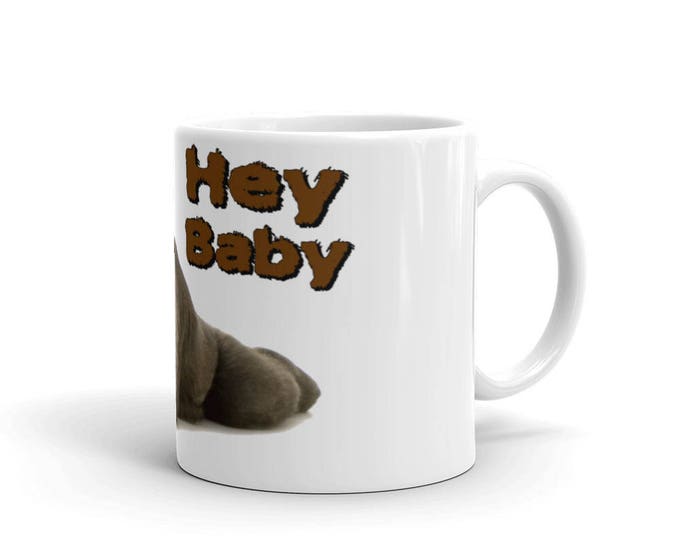 Hey Baby Sexy Gorilla Coffee Mug, Monkey around Mug, Failed Pickup lines coffee cup, Coffee Gifts, Great Gifts Ideas, For Him, Coffee Addict