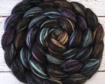 Handpainted Baby Alpaca/Silk Roving - 4 oz. ARIZONA - Spinning Fiber
