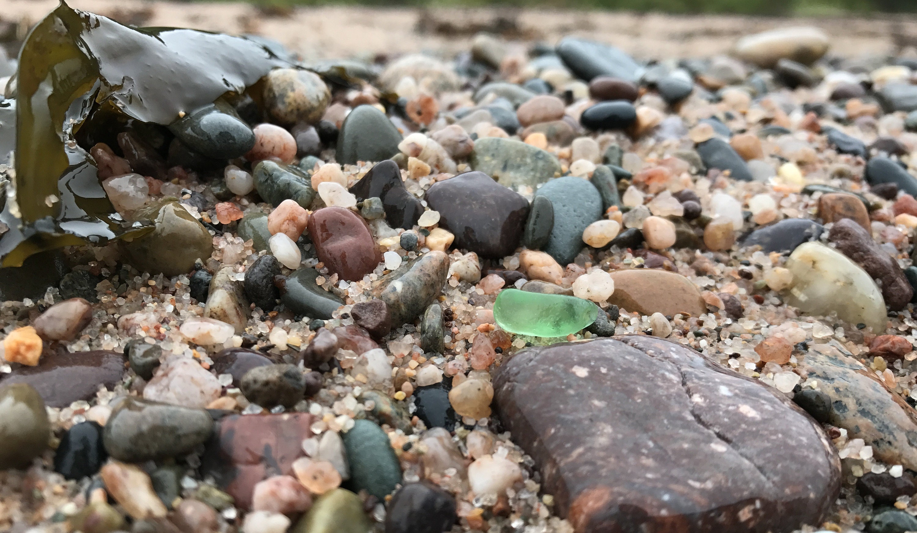 sea glass and beach pebbles digby nova scotia