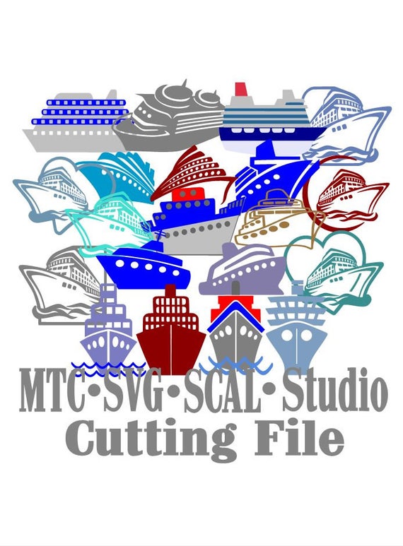 Download SVG Cruise Ship Cut Files Mega Bundle of 20 MTC SCAL Cricut