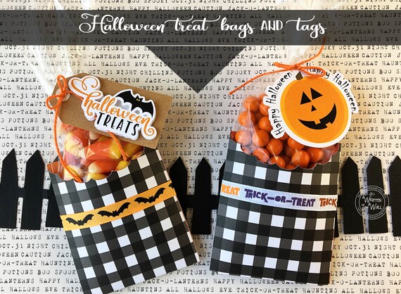 Halloween Treat bag and tag