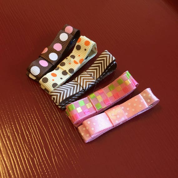 Baby / toddler barrettes set of 5