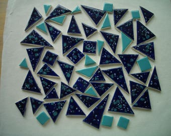 J58 - GORGEOUS TRIANGLE TILES - Ceramic Mosaic Tile Set