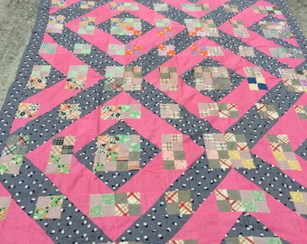 Antique Quilt Top - Hand Pieced