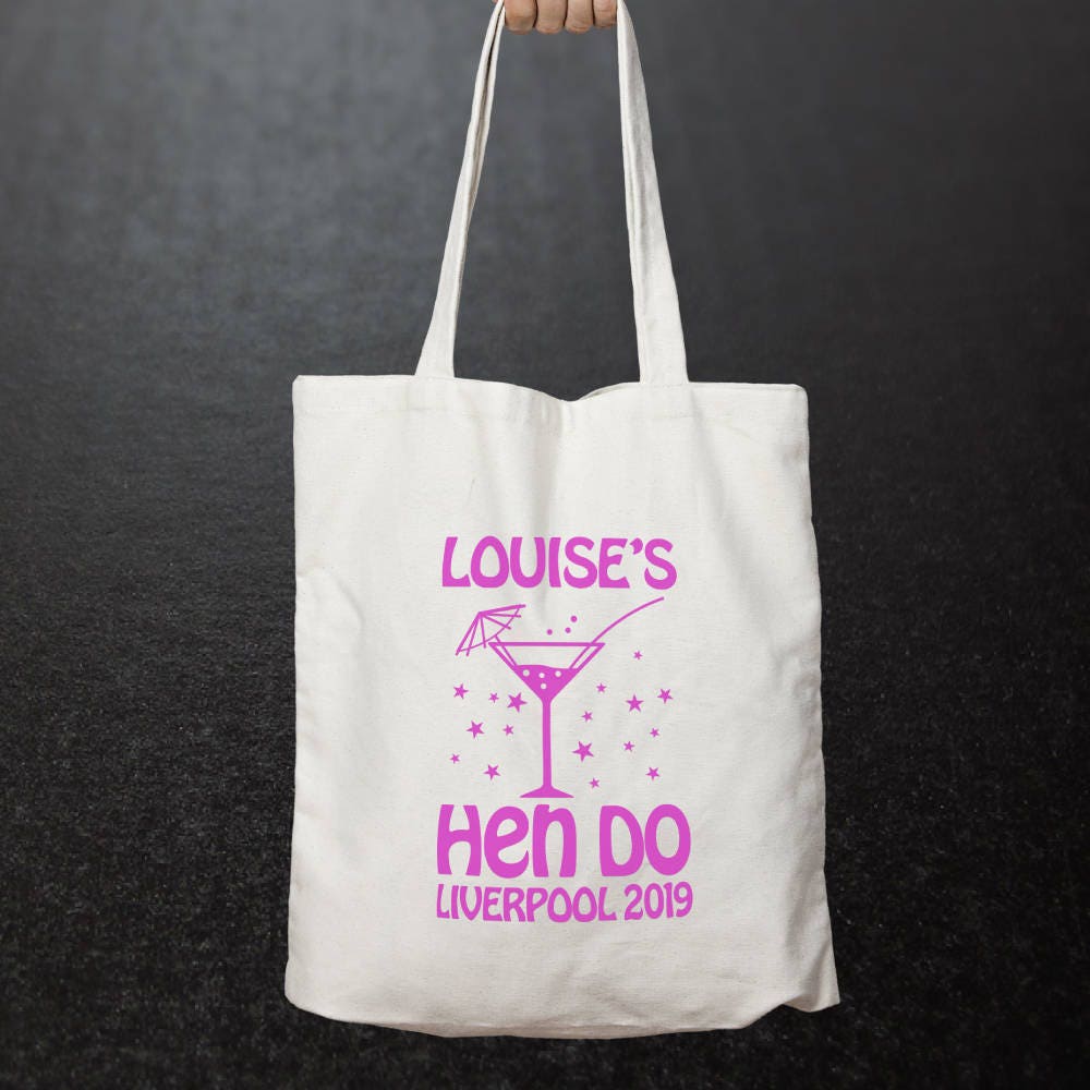 Hen Party Tote Bag Hen Party Gift Personalised Gift Hen