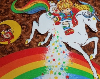 Vintage Rainbow Brite Iron on Applaqui set