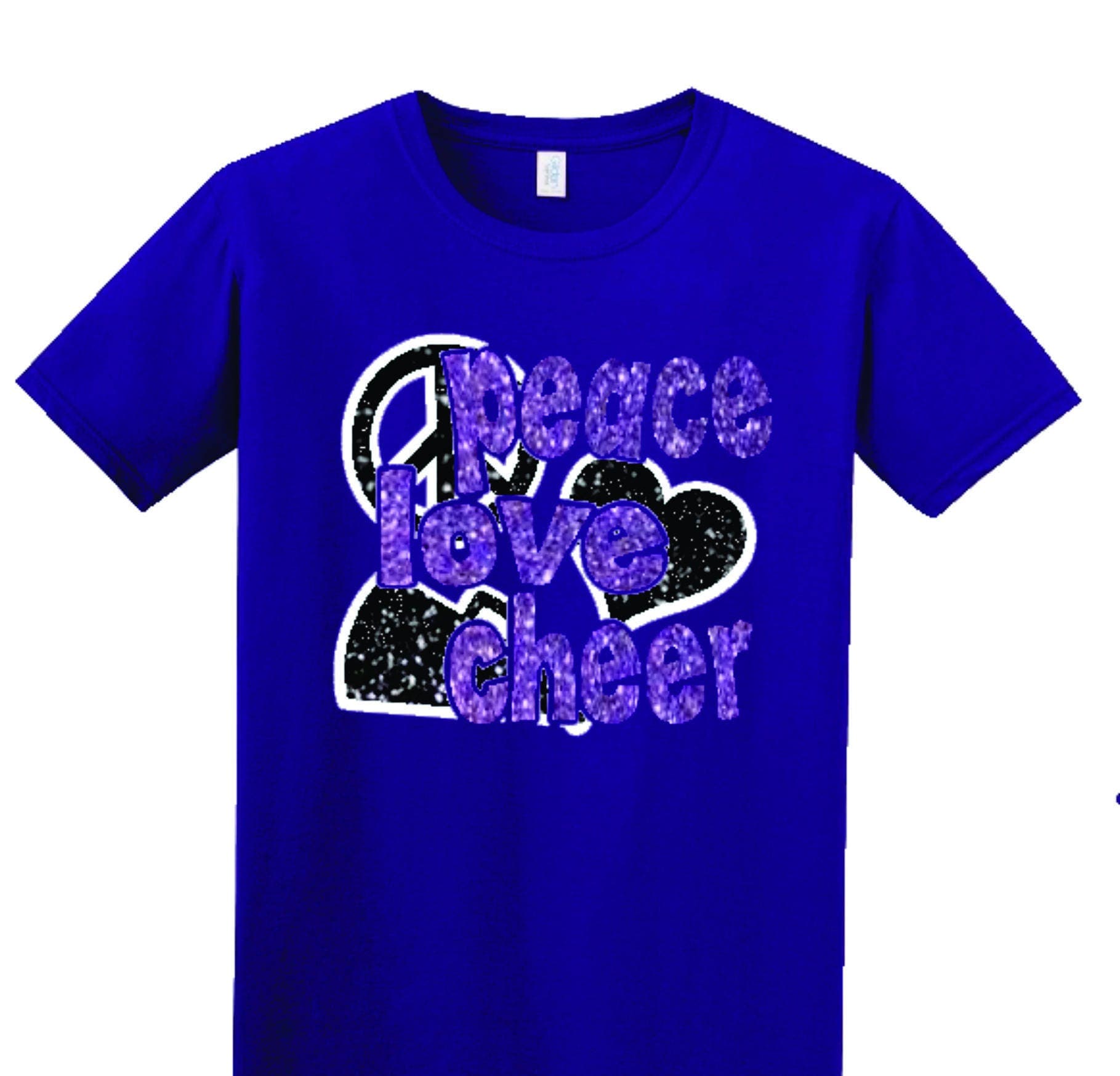 Customized Cheer shirt peace love cheer shirt team cheer