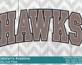 Hawks Arched SVG Files