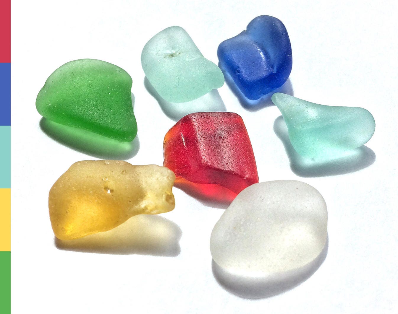 Rainbow Sea Glass Bundle Natural And Frosted Beach Glass Surf Tumbled And Washed Up On A Beach