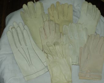 Mixed Lot Vintage Women's Small Gloves