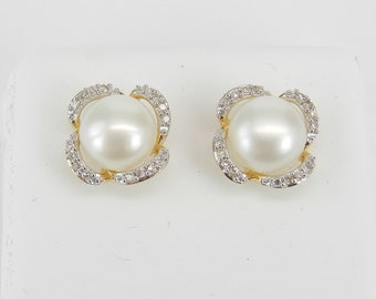 galaxygems studs halo birthstone 14k stud pearl earrings diamond yellow june gold gems galaxy