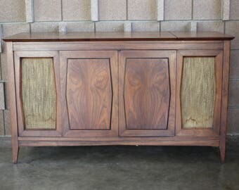 Mid-century Modern Credenza Stereo Console Cabinet