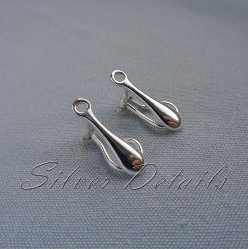 High Quality Comfortable Clip On Earring Finding Sterling