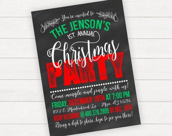 Christmas Party Invitations Christmas Party Invite Holiday Party Invitation Holiday Party Invite Christmas Invitations Holiday Invitations