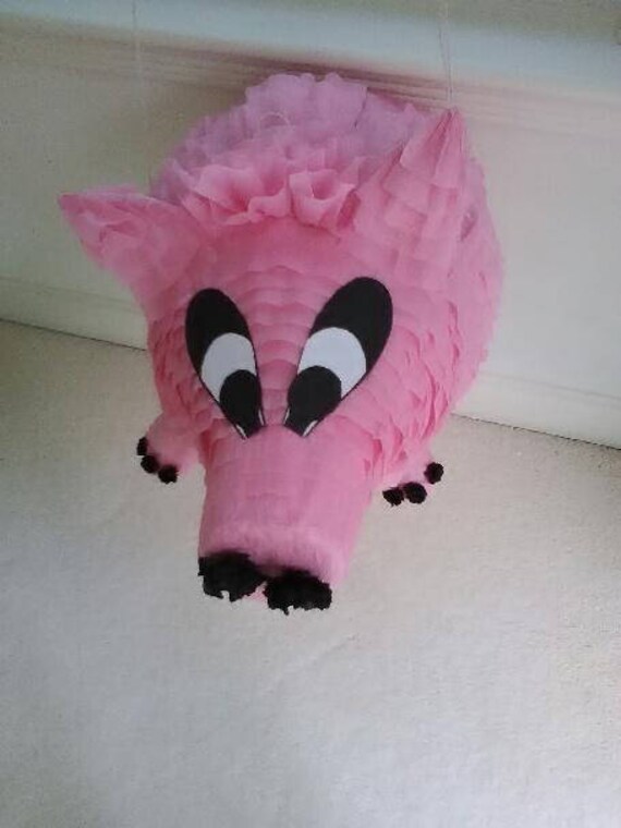 Pink Pig Party Pinata Il_570xn