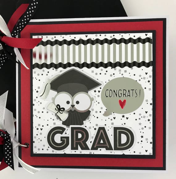 Graduation Mini Album Premade Scrapbook Album