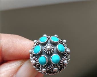 Vintage Sterling Silver Poison Ring