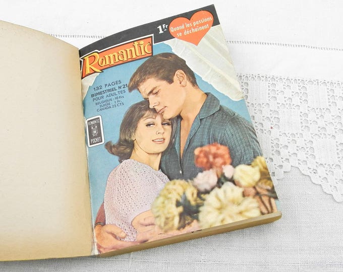 Vintage French 1965 Photo Romance and Graphic Novel Book, 60s Mid Century Romance Booklet from France, Adult Romantic Love Fiction