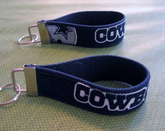 NFL Sports Team Wristlets - Dallas Cowboys Fabric Design Bold "Cowboys" 10 inch FREE SHIPPING