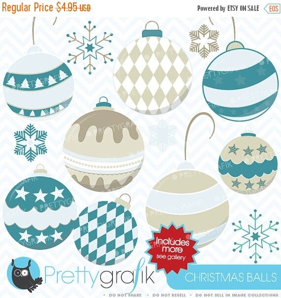80% OFF SALE 80 Percent 0FF Sale christmas balls clipart commercial use, vector graphics, digital clip art, digital images - Cl435 Il_570xn