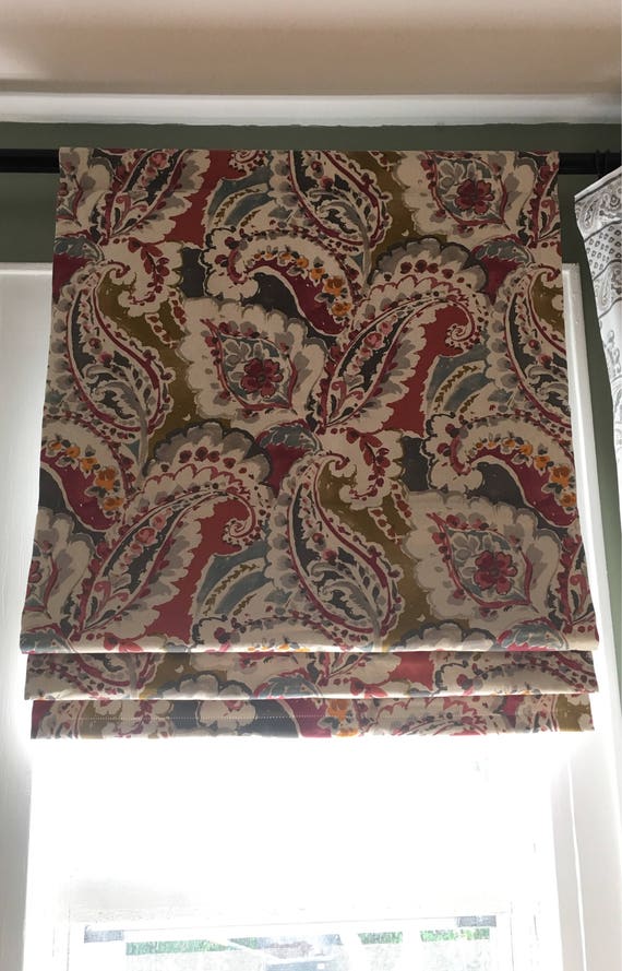 Rod Pocket Roman Shades. no drilling required. Fully