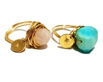 Initial charm to personalize your ring!, Initial charm, 14K gold filled charm, Great gift idea